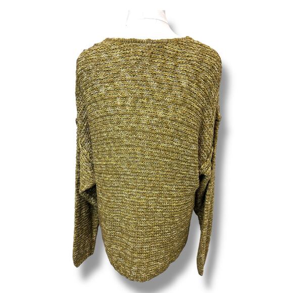 Universal Thread Women’s V Neck Pullover Sweater, Green Variegated, size XL - Picture 5 of 12